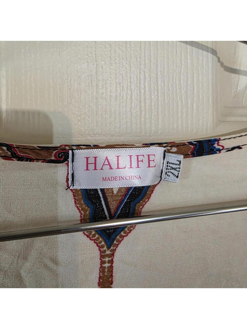 Halife Bohemian Style Patterned Dress - Picture 5 of 5